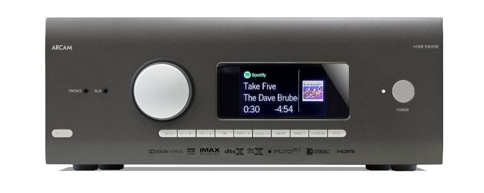 Arcam AVR11 AV ресивер включён